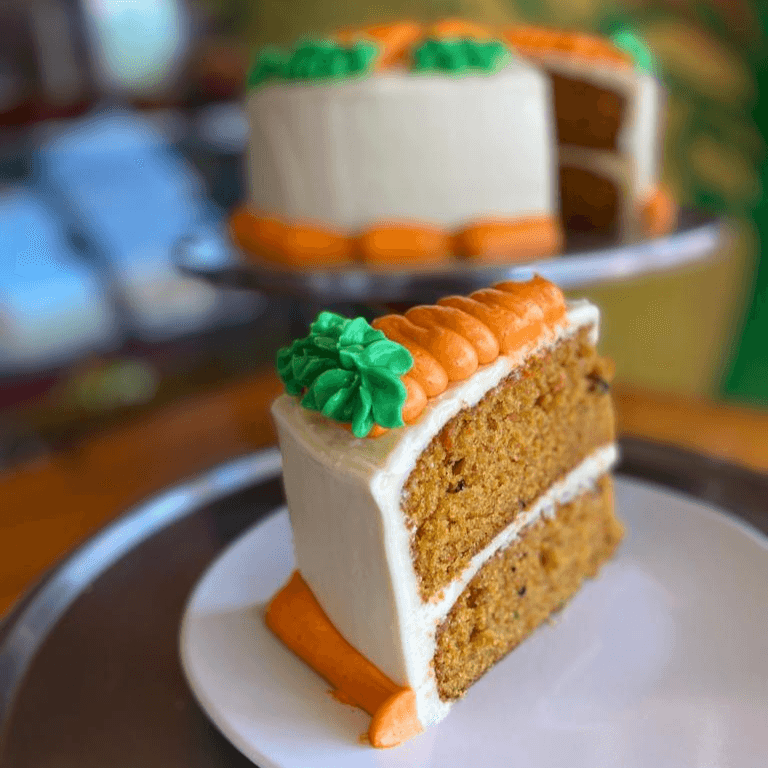 Rebanada de Pastel de Zanahoria