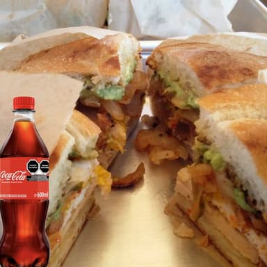 Combo-Coca Cola + Lonche de Carnitas