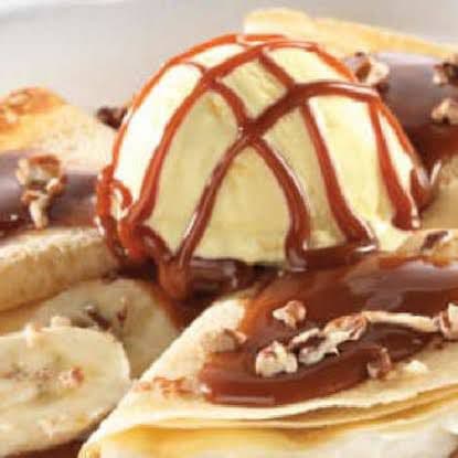 Crepa D/ Cajeta+filadelfia+plátano+nuez+helado