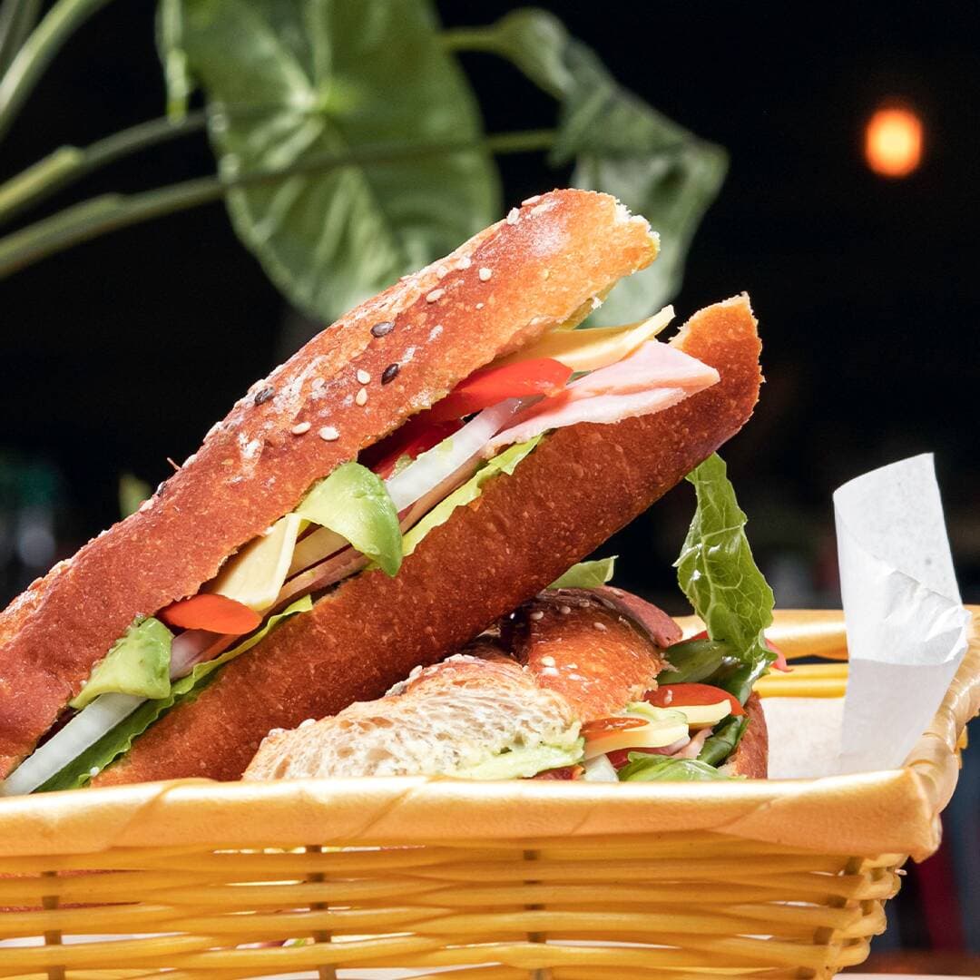 Baguette de Pechuga de Pavo y Queso Manchego