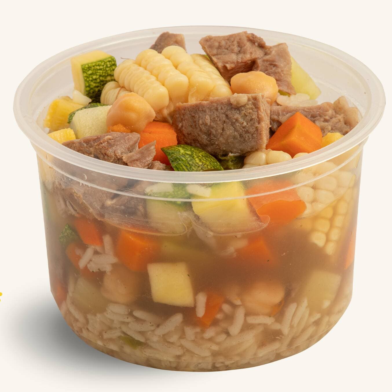 Cocido de Res con Arroz, Garbanzo y Verduras