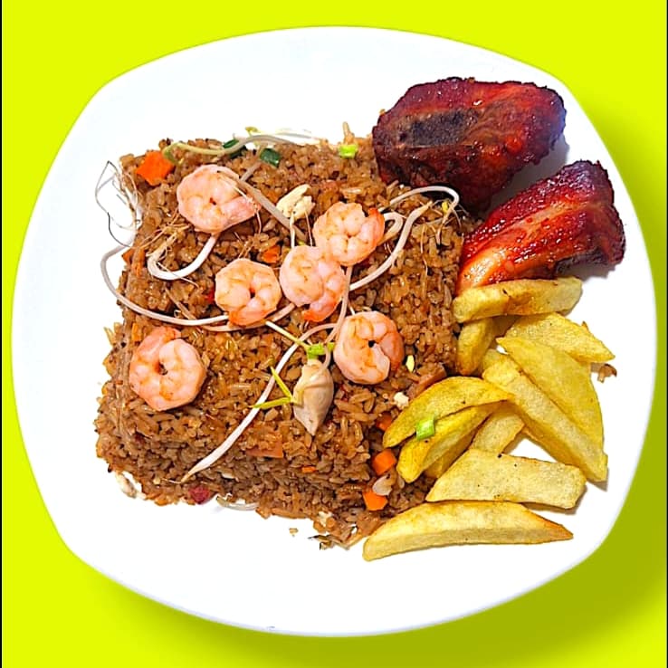 Arroz Chino con Costilla y Papas personal