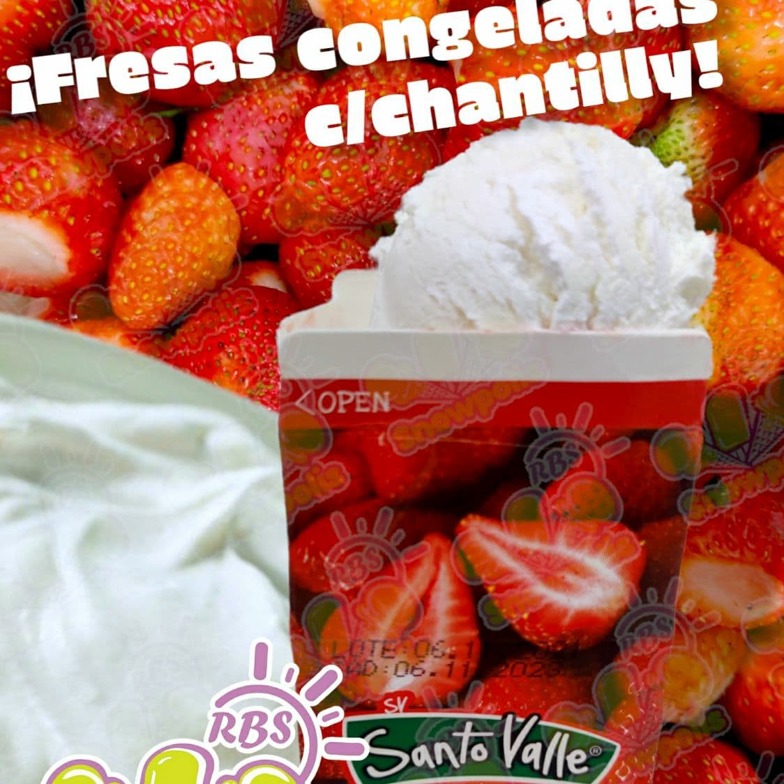 Fresas con crema