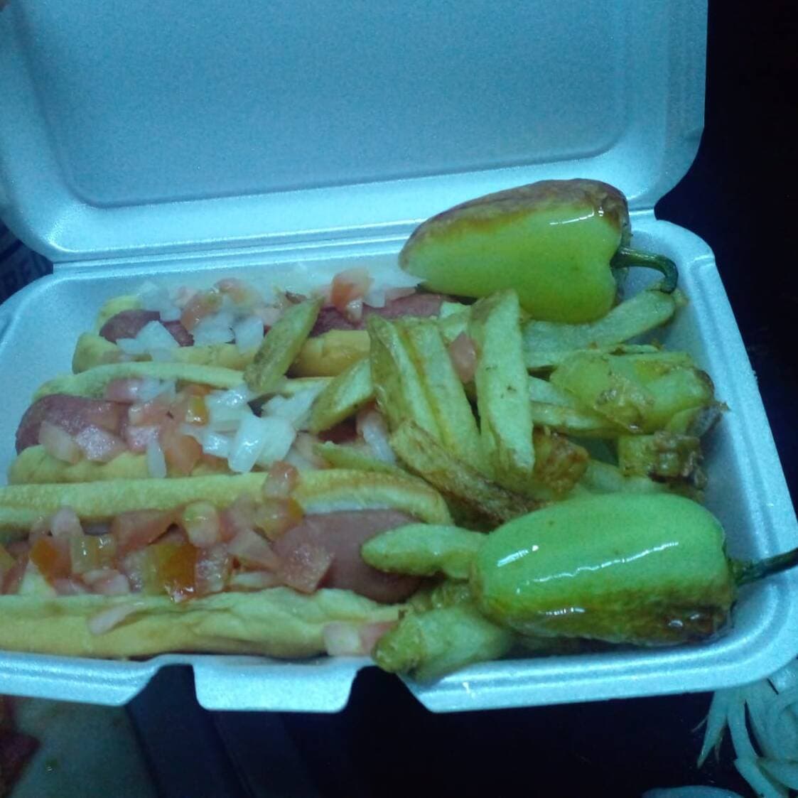 3 hot-dog con papas