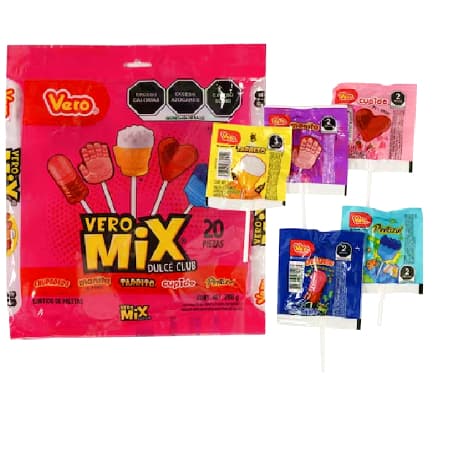 Paleta Vero Mix Dulce Club 20pz