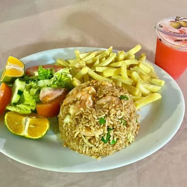 Combo#5 Arroz con Camarón + Bebida
