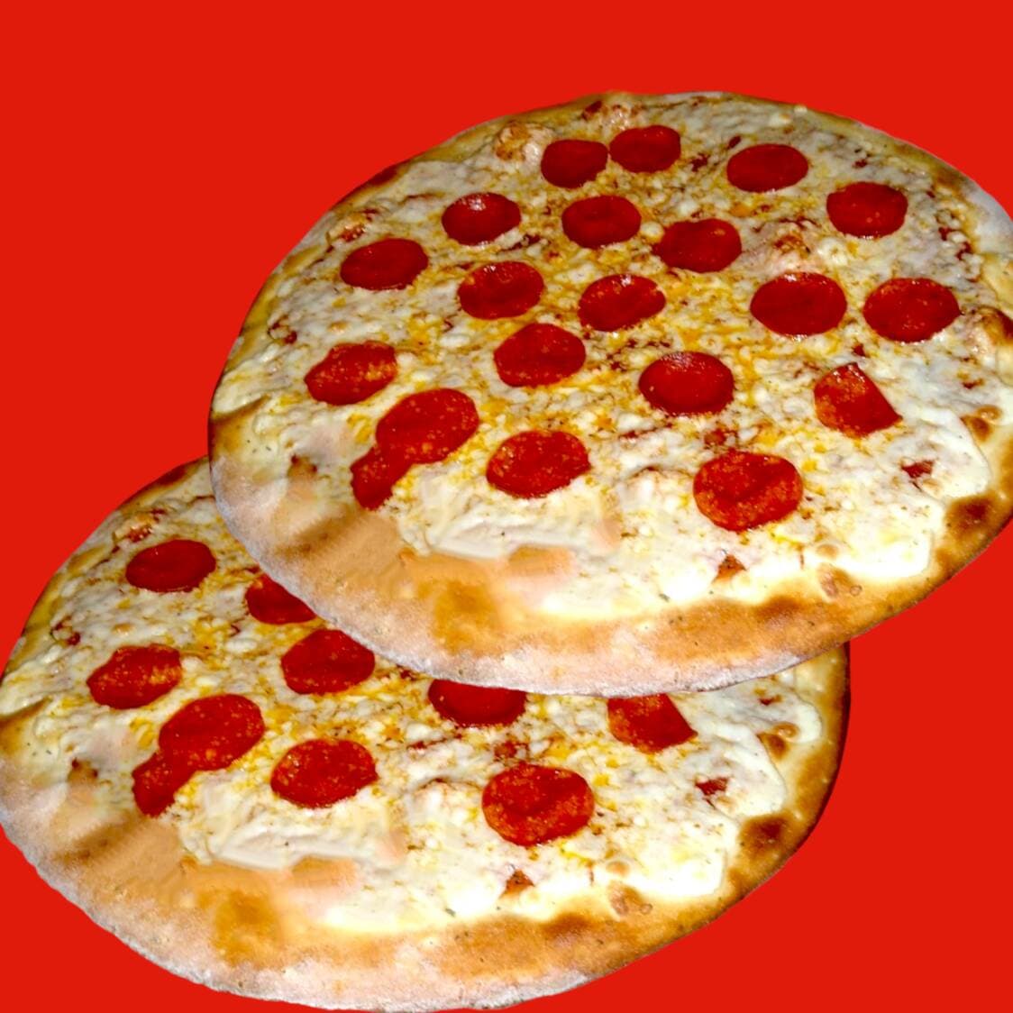 2 pizzas grandes de peperoni