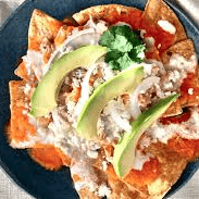Chilaquiles Rojos con Pollo