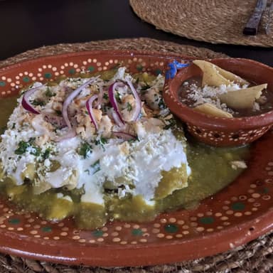 Enchiladas de pollo verdes