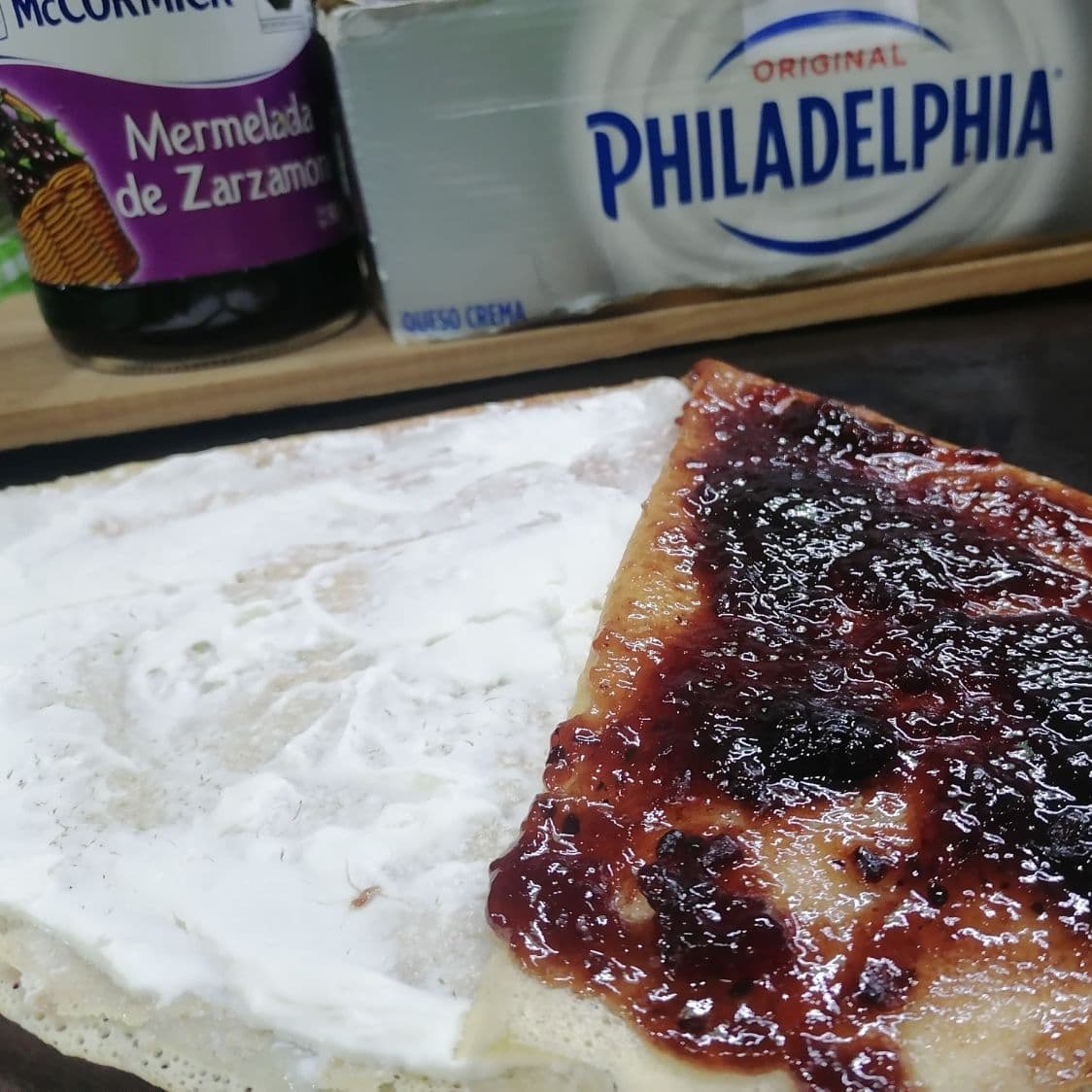Crepa Philadelphia zarzamora