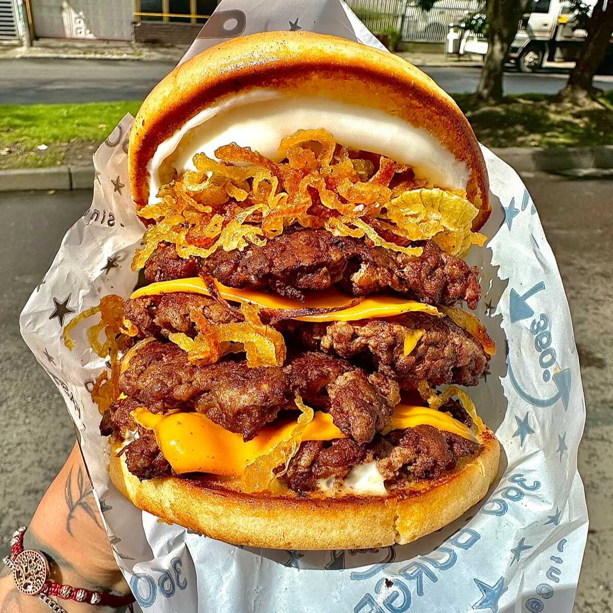 Crispy Smash Onion Burger