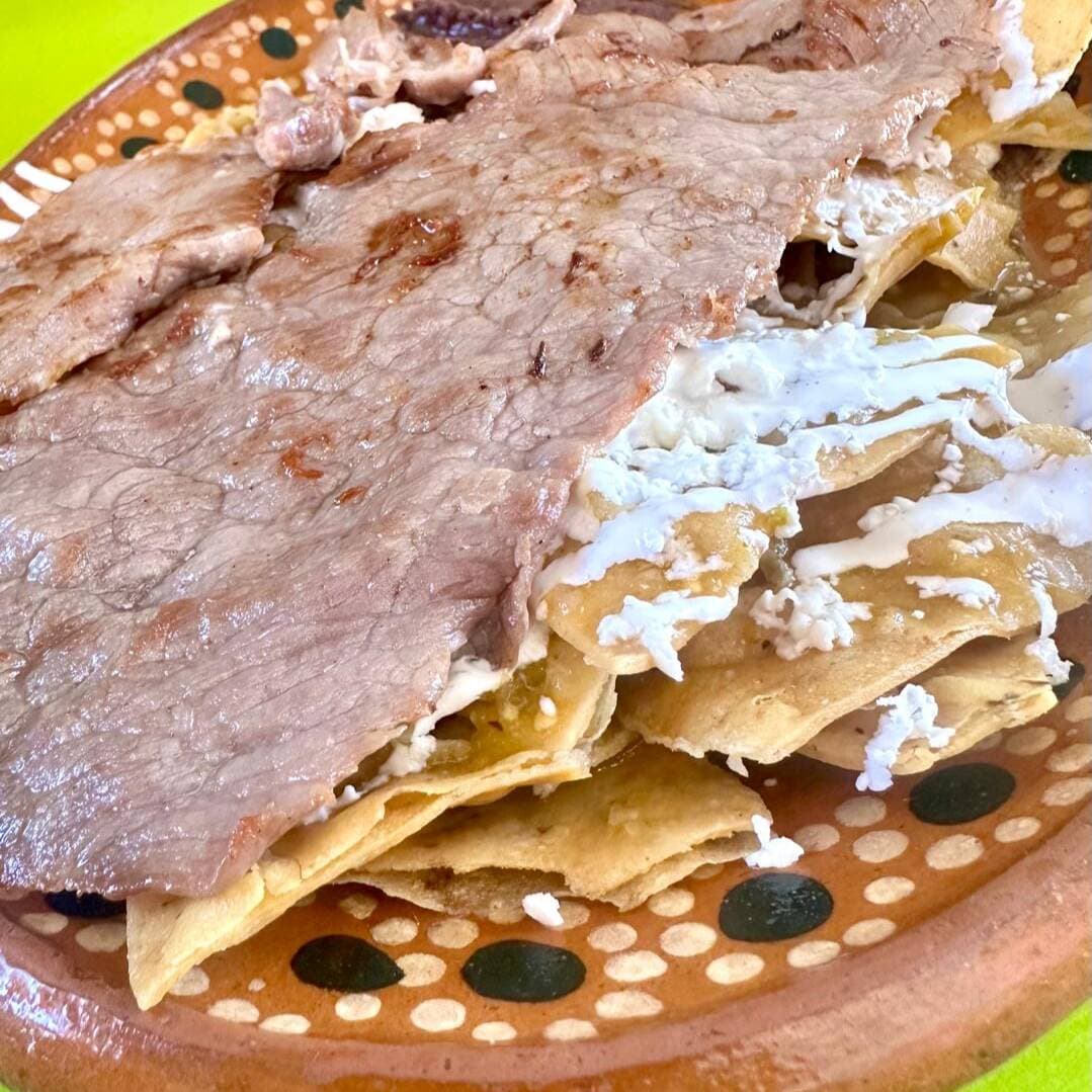 Chilaquiles con Cecina