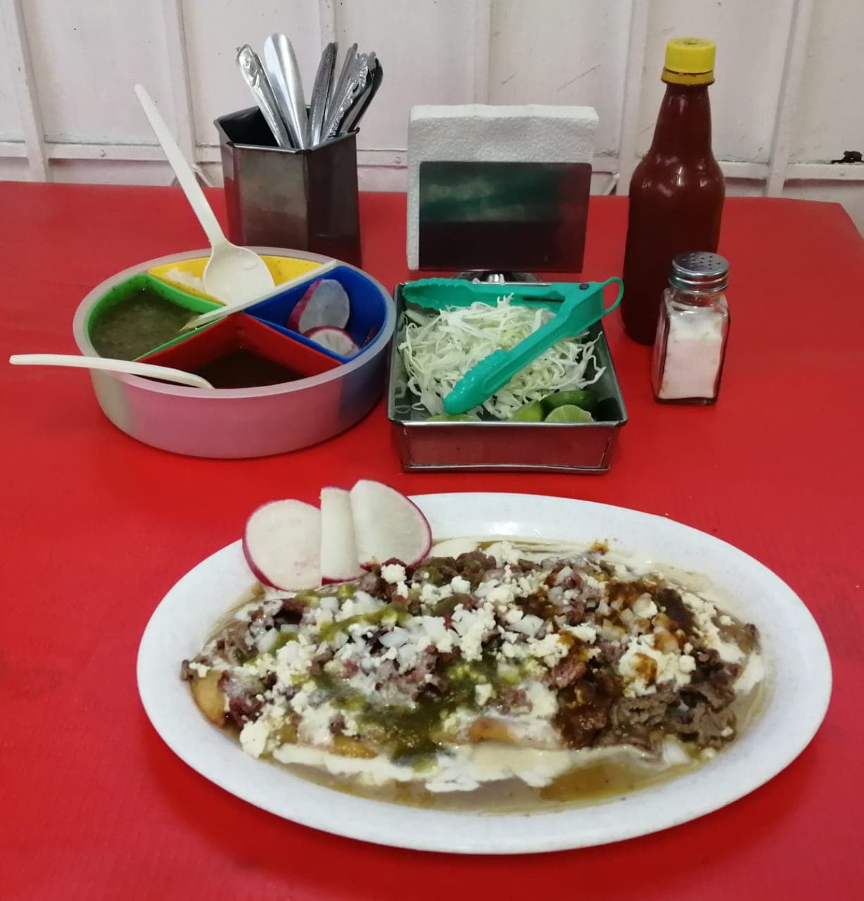 Huarache de Bistek