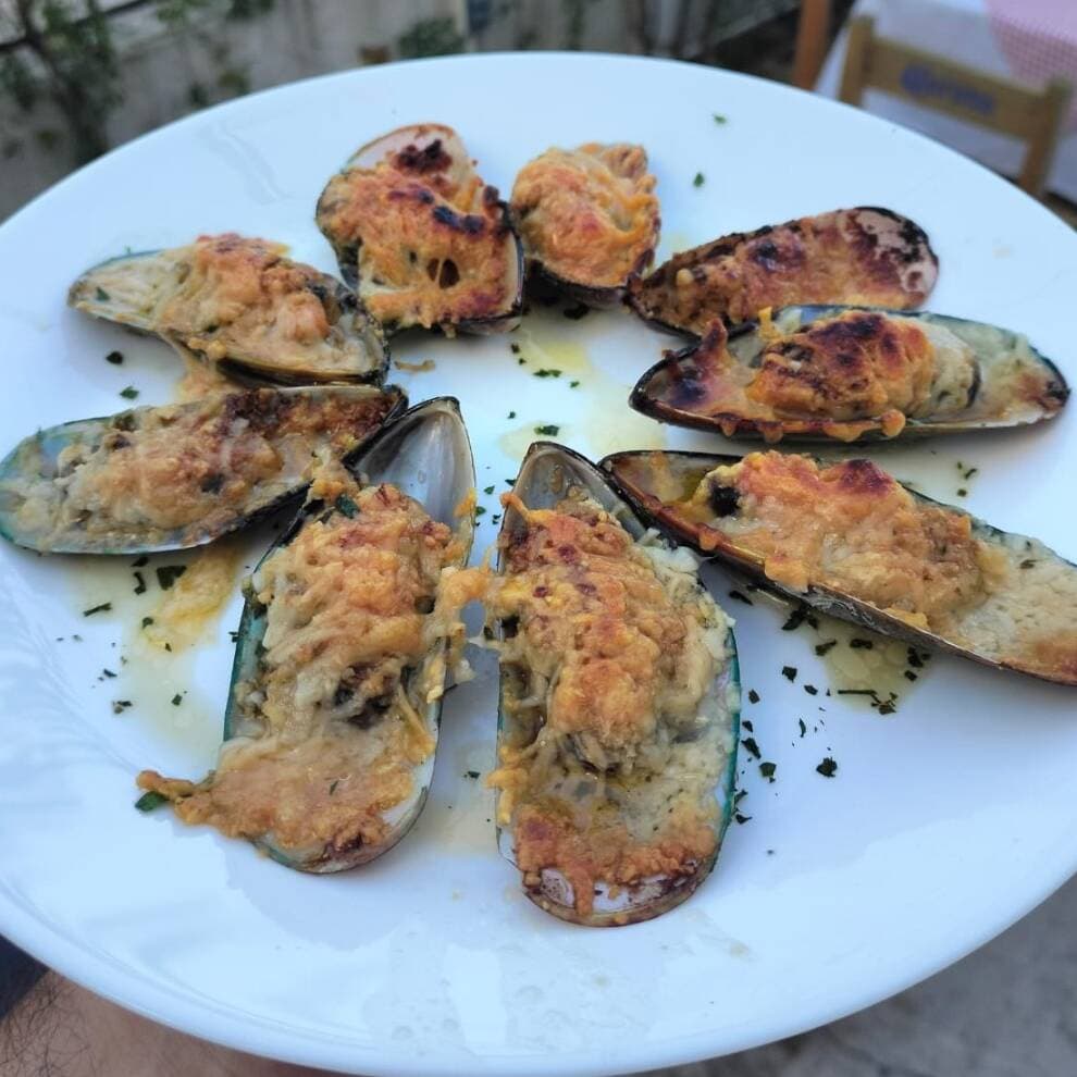 Mejillones a la Mediterránea