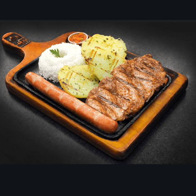 Filete de Pierna con Salchicha
