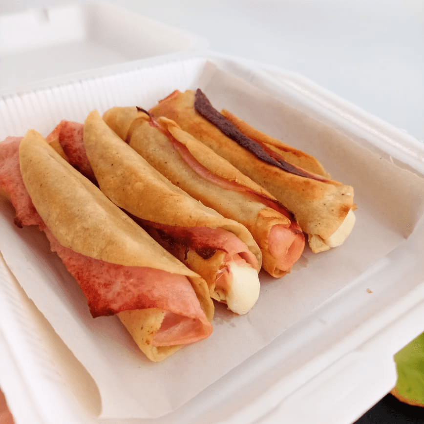 Tacos Dorados Jamon con Queso 4 Pz