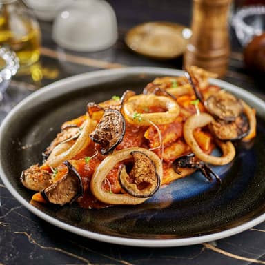 Calamari e Melanzane