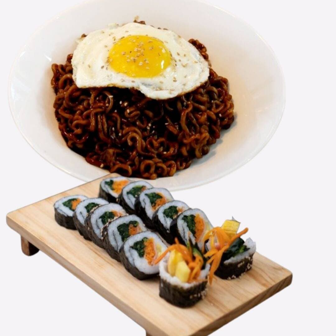 Chapagetti + Gimbap Clasico