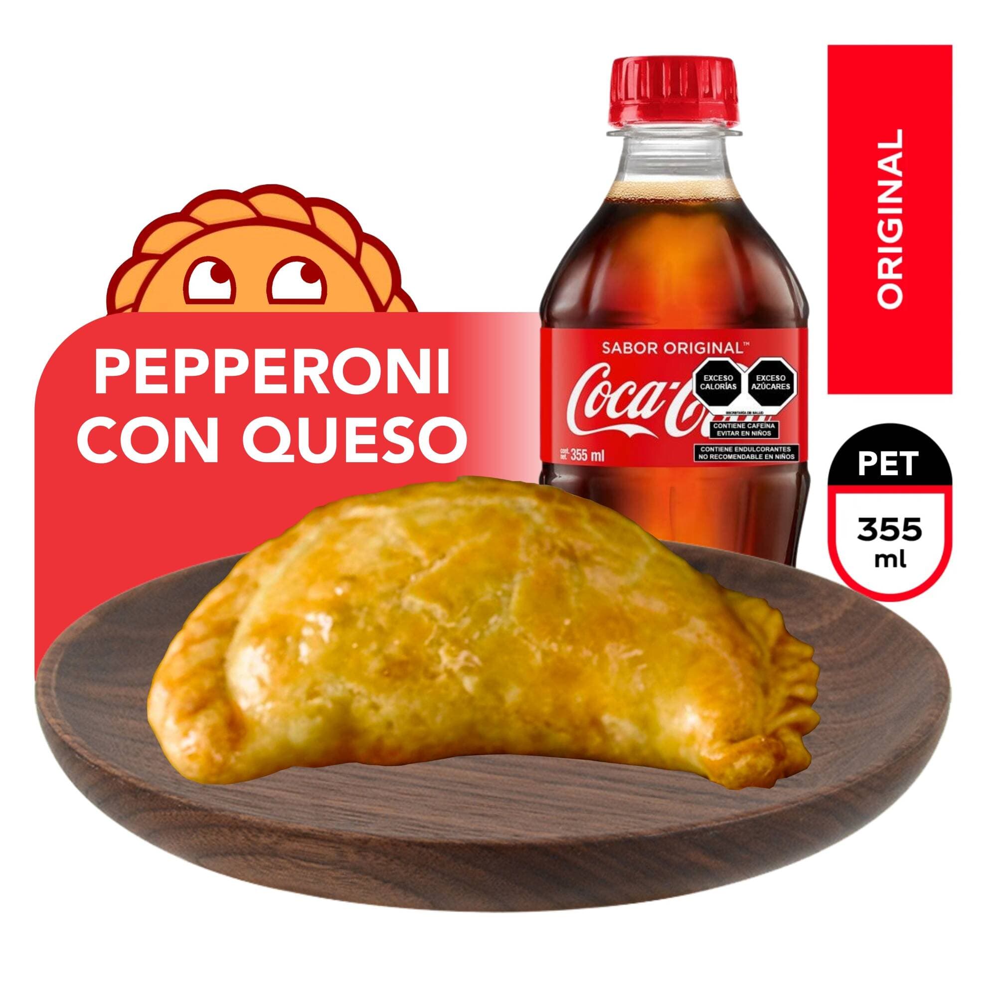 Combo Empanada Pepperoni + COCA-COLA 355ml