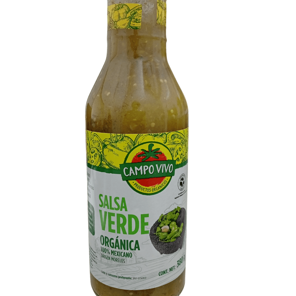 Campo Vivo Salsa Verde Orgánica 380 grs