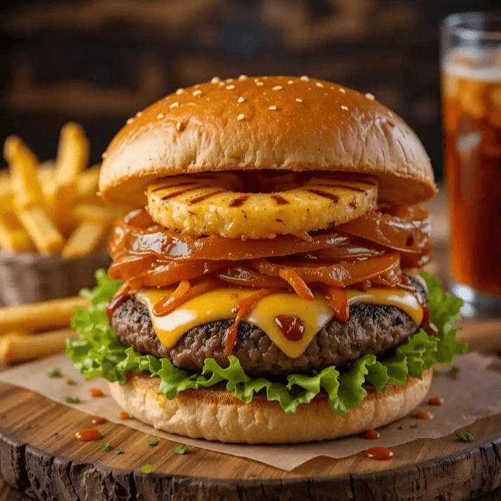 Hamburguesa Hawaiana