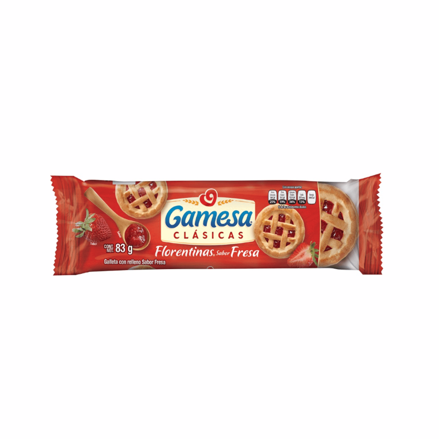 Gamesa Florentinas Clásicas Sabor Fresa