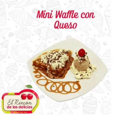 Mini Waffle con Queso
