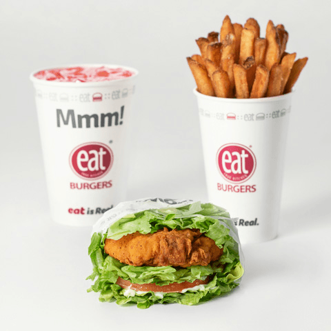 Combo Lux chick'n Carbless Burger