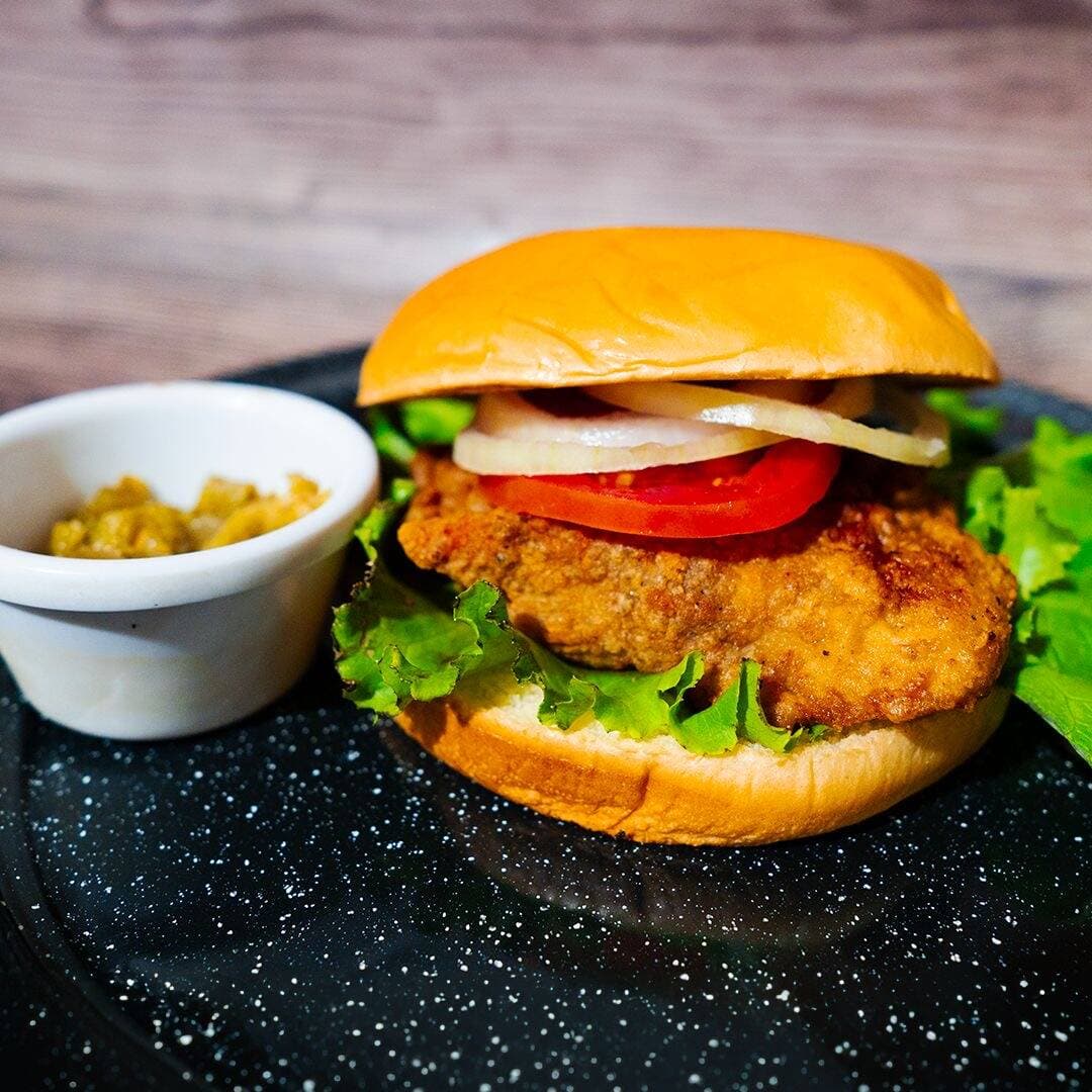 Hamburguesa de Pollo + Papas
