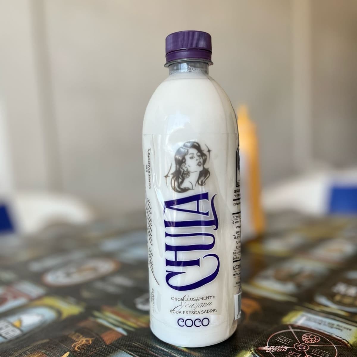 Agua Fresca de la Chula Sabor Coco