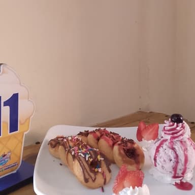 Brownie y donas
