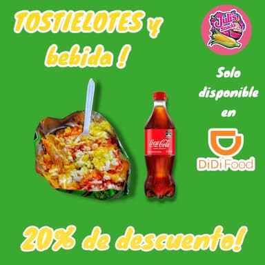 Tostilotes y bebida