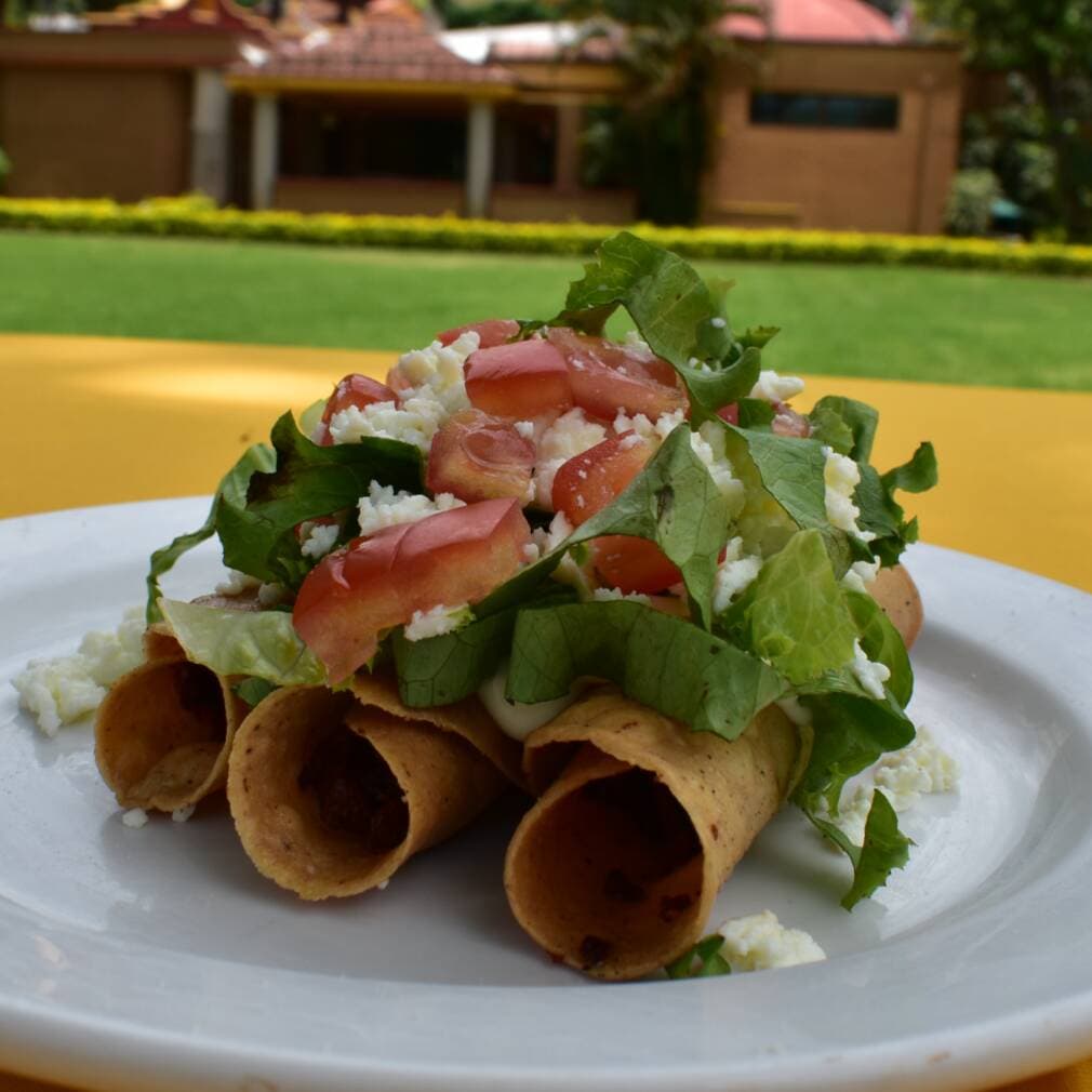 Tacos de Papa con Chorizo