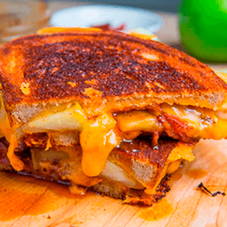 Caramel Apple Grilled Cheese