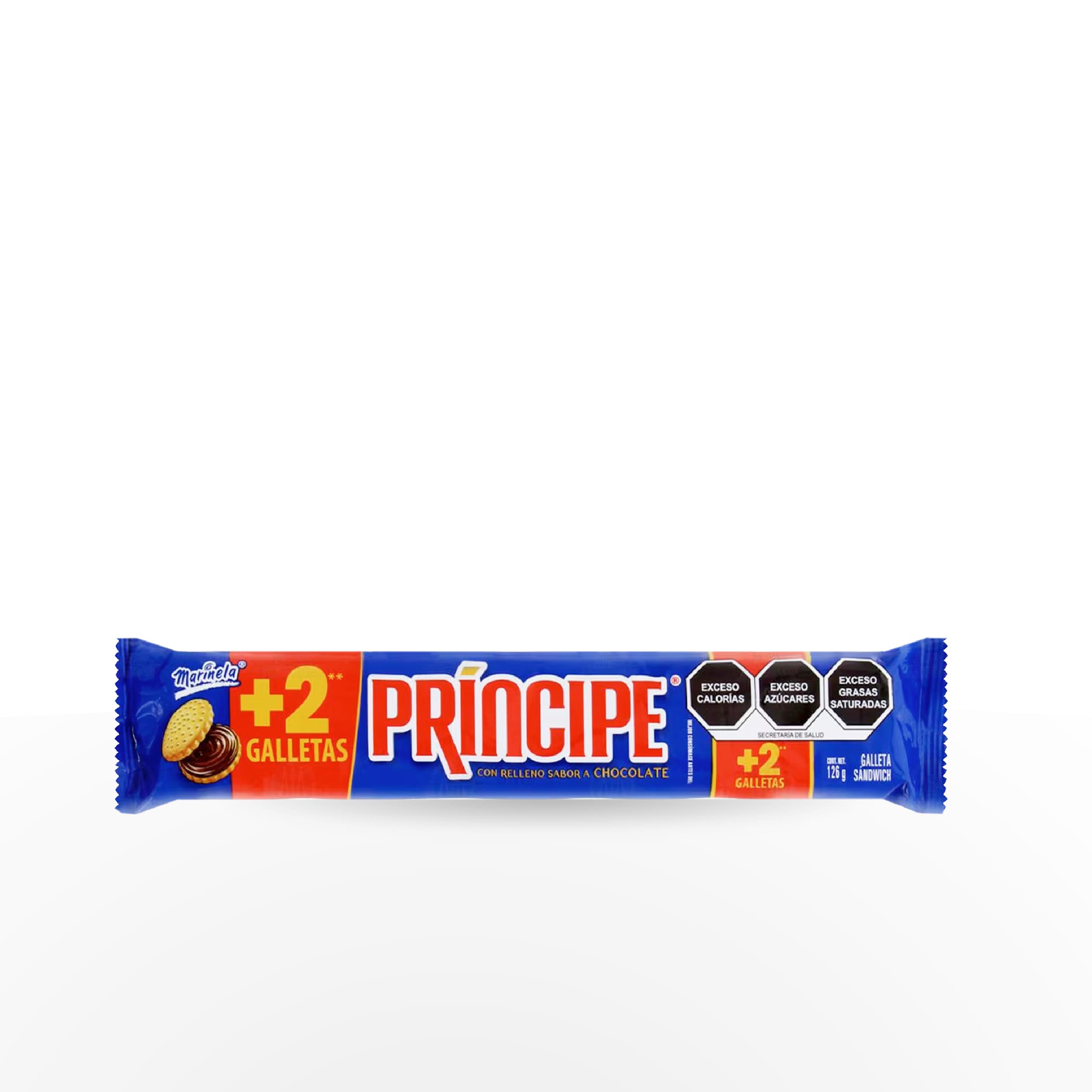GALLETAS PRINCIPE CON RELLENO SABOR CHOCOLATE 126