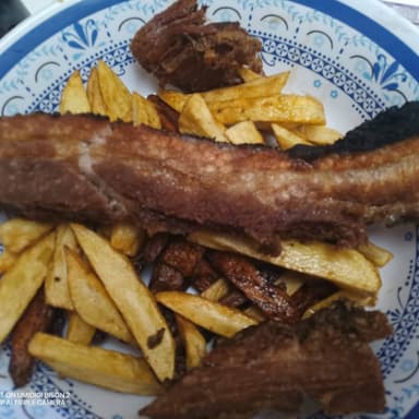 Papas con Tocino