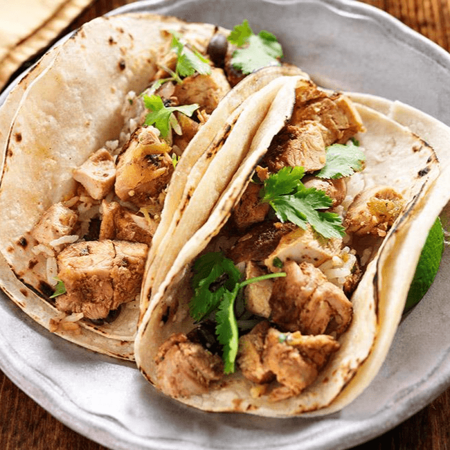 Tacos de Pechuga asada (4 pz)