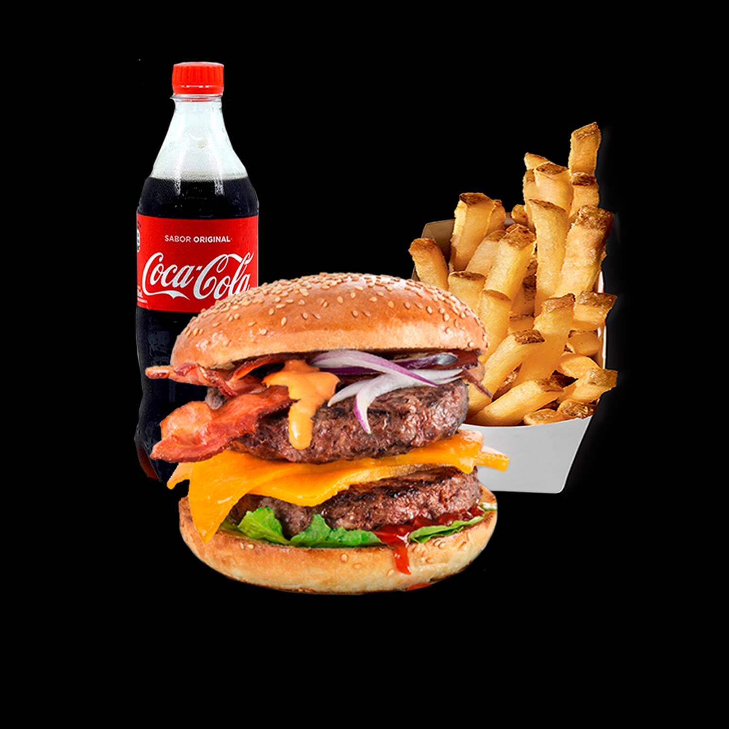 Combo de Burguer Especial Sirloin 2 Carnes