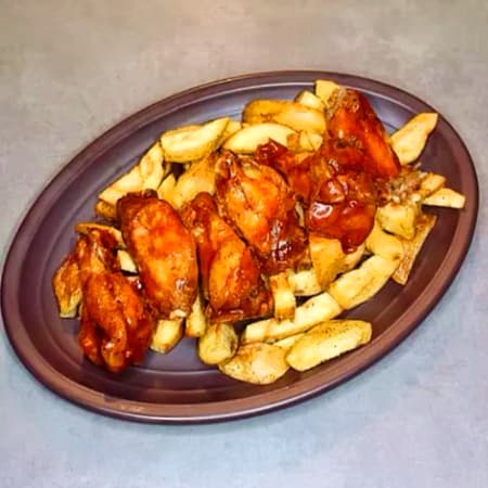 Alitas a La BBQ 6 Piezas