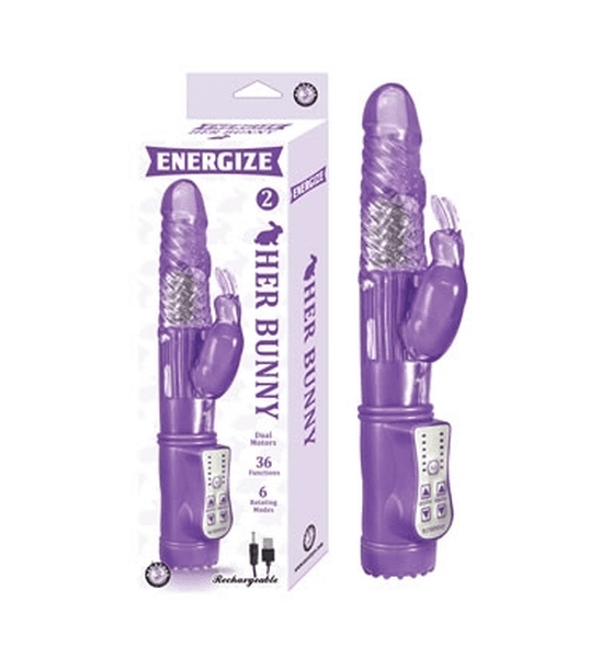 ENERGIZE HER BUNNY 2 RECHARGEABLE PURPLE