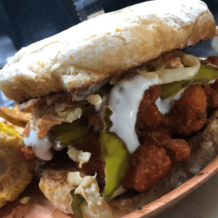 Spicy chicken sandwich