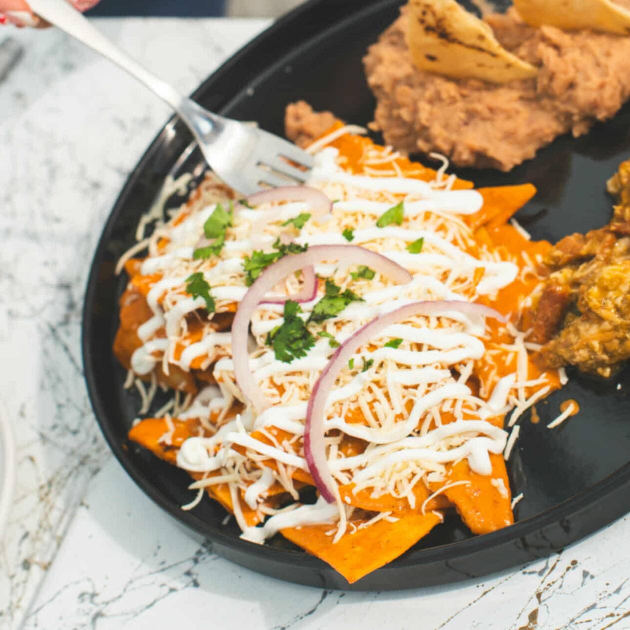 Chilaquiles con Pollo