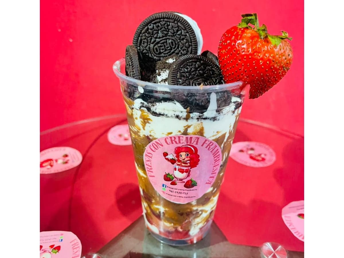 Fresas con Crema Frambuesita