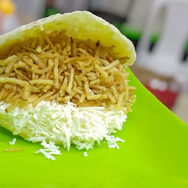 Arepa de jamón y queso