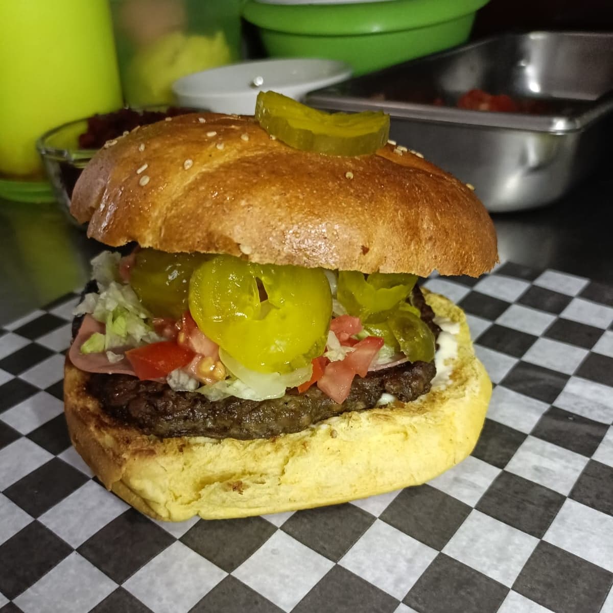 Hamburguesa Asiática Con Papas