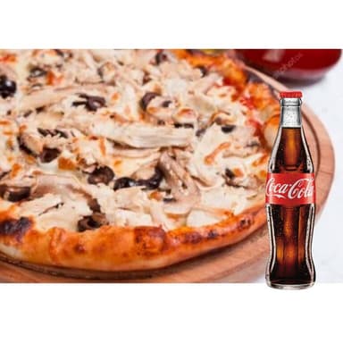 Combo Pizza Pollo Mas Gaseosa 250ml