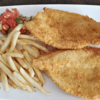 58. Trozos de Cerdo en Salsa Agridulce con Papas