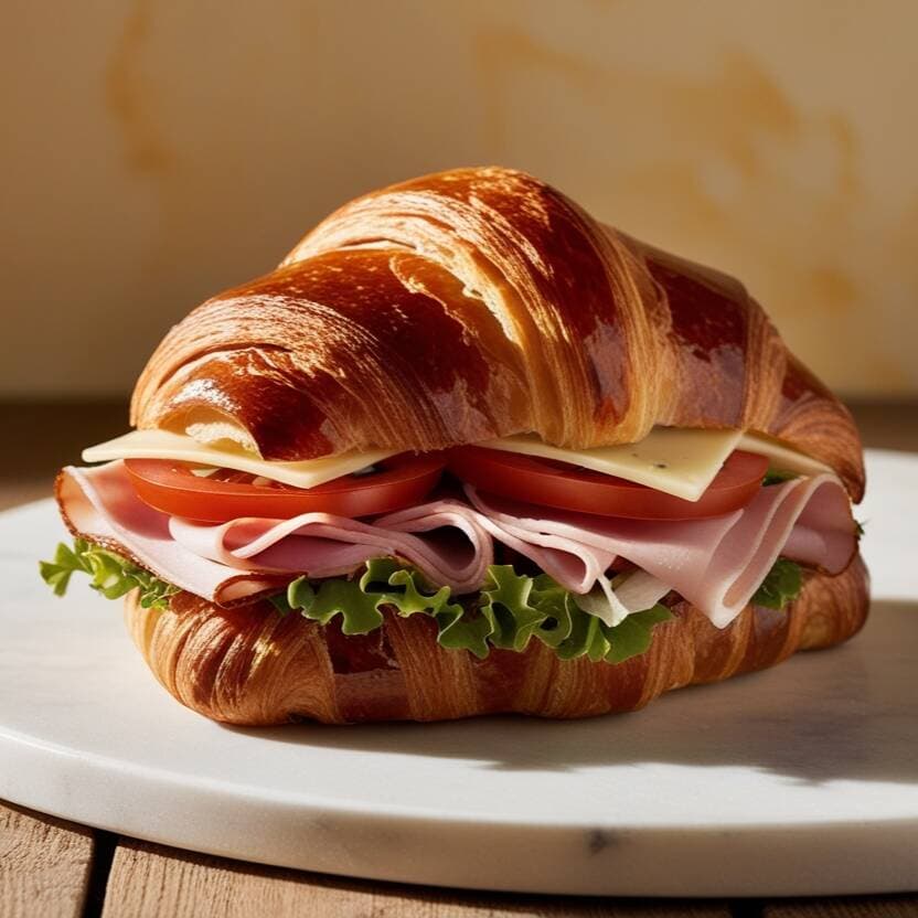 Croissant de Jamón y Queso