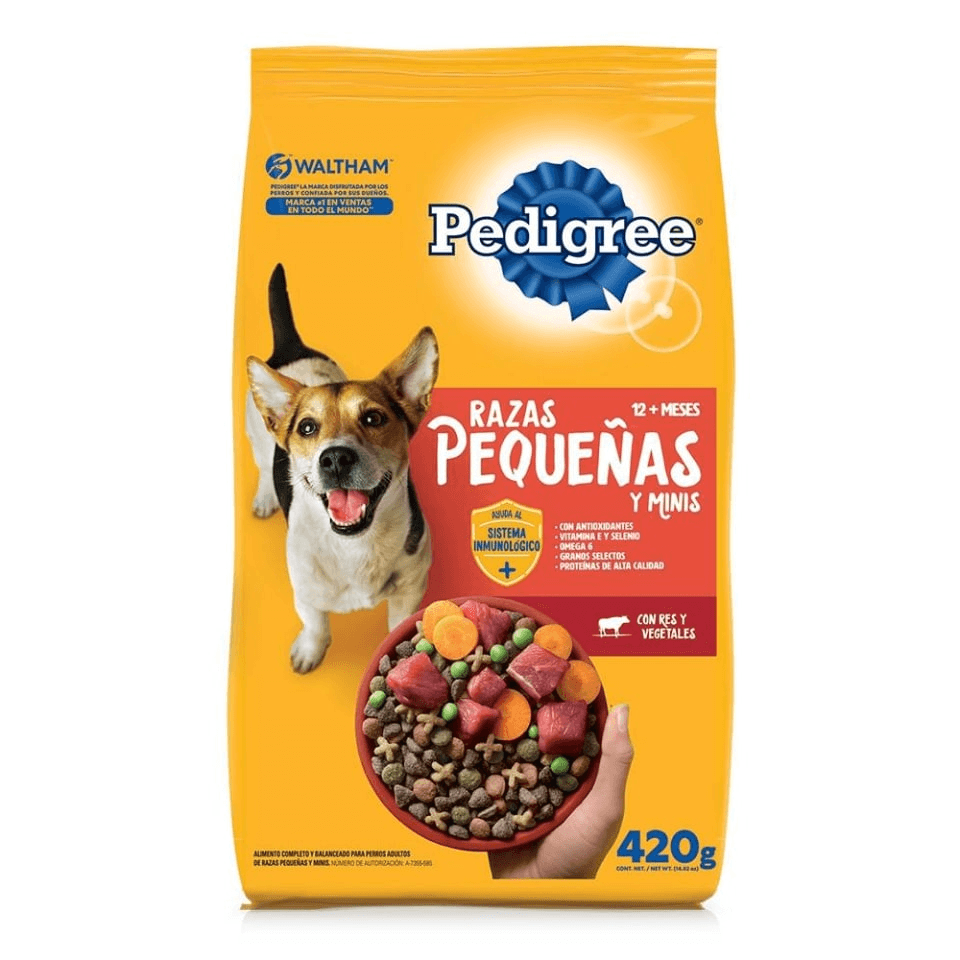 Croquetas Pedigree Razas Pequeñas 12 +Meses 420gr