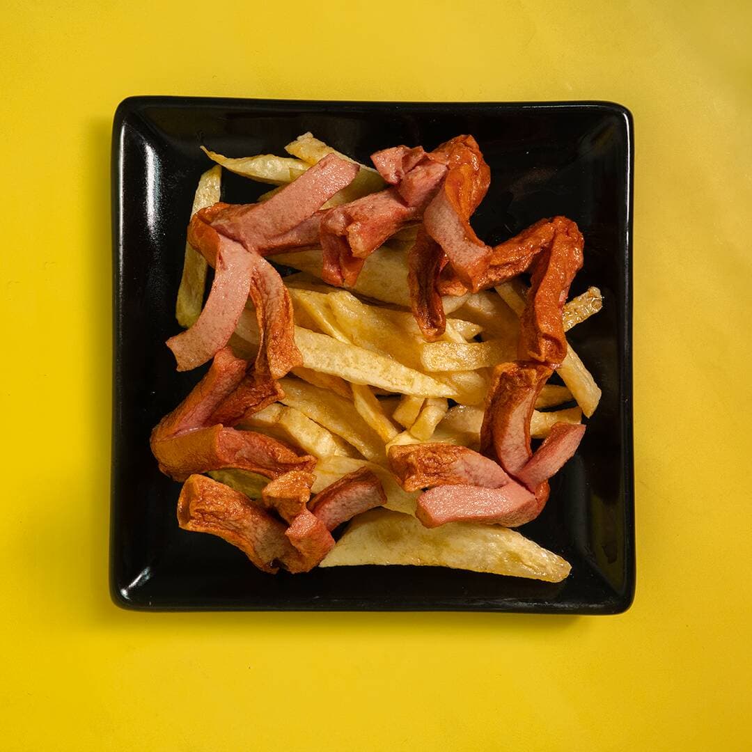Salchipulpos con Papas